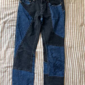 Marc By Marc Jacobs Women's Two-Tone Skinny Jeans - Black and Blue